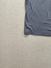 H&M Men Shirt L Gray Crew Neck Short Sleeve Flat Front Stretch Pullover Tee