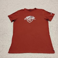 Kuhl Shirt Mens Medium Red Rust Wildfibre Organic Cotton Hiking Travel Gorpcore