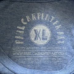 Paul Carpenter Art Philadelphia T-Shirt Mens XL Heather Blue Graphic Tri Blend