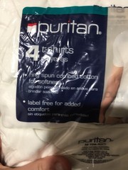 NEW 4 Pack Puritan T Shirts Mens M Medium White Short Sleeve Ring Spun 114WH WH