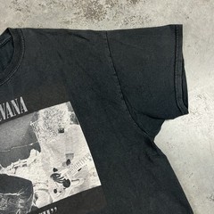 Nirvana T Shirt Mens XL Black Bleach Grunge Y2K Preowned
