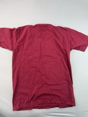 Gemrock Unisex Cotton T-Shirt Size Large Plain Maroon Crewneck Short Sleeve Tee