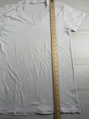 Vtg JC Penney Paper Thin T-Shirt Burnout Work WIP Distressed V Neck 70s 80s M/L
