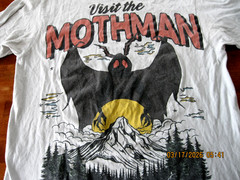 The MOTHMAN Ripple Junction T-Shirt Men’s SZ SM Graphic Print GRAY