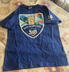 Halo Exclusive Lowe’s 365 Injury Free Blue Adult Size Large T-shirt-100% Cotton