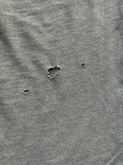 Men’s Vintage Budapest T-Shirt Black Spell-Out XL Hungary HOLES Thrashed Paper
