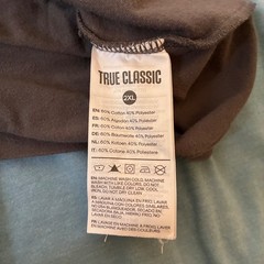 True Classic Mens 2XL Lot of 3 T-Shirts Crew Neck Casual Athletic Cotton Blend