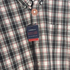 NWT Croft & Barrow Shirt Flannel Men’s XL Easy-Care Woven Plaid Red Black White