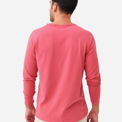 Peter Millar Crown Jersey Long Sleeve Crew Shirt Mens Medium LavaWash PimaCotton