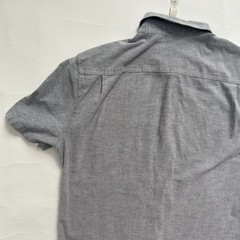 Lululemon Shirt Mens sz S Gray Short Sleeve Button Up Business Casual Preppy