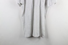 Vintage 90s Streetwear Mens XL Blank Short Sleeve Pocket T-Shirt Heather Gray