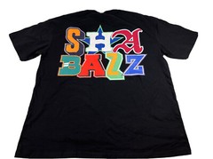 Shabazz Unisex Short Sleeve Black T-Shirt Crew Neck Size XL