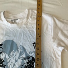 Outrank Always Active Short Sleeve T Shirt Mens Size S White Racing Graphic