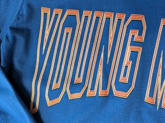 Young Money Nieman Marcus Shirt Long Sleeve Blue Graphic Rap Cotton Collab