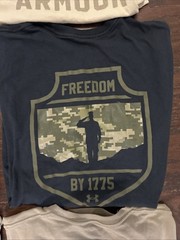 Under Armour Freedom TShirt Lot Of 6 Mens Sz M Desert Sand Black America USA
