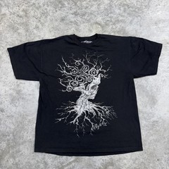 Avirex Shirt Mens XL Black Graphic Tee Tree of Life Gnarled Roots Streetwear