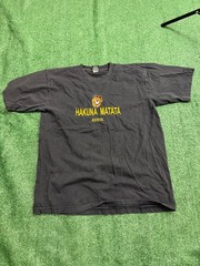Vintage Kenya T Shirt Embroidered Spellout Logo Lion Animal Nature Travel XL