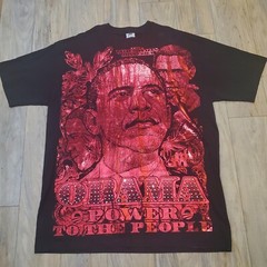 President Barack OBAMA Power To The People red foil studded Shirt