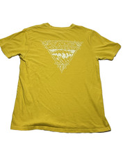 Vans Yellow T-Shirt with Logo On Back& Front Left Chest -Medium