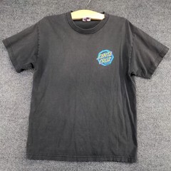 Santa Cruz Men’s Graphic T-Shirt Black M Short Sleeve Crew Neck Straight Hem