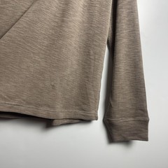 Member’s Mark Men Double Knit Crewneck Long Sleeve Relaxed Fit Grey Bisque 2XL