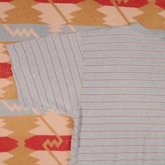 Vintage Otto Men’s XL Gray Single Stitch 90s Grunge Skate T-Shirt Blank Stripe