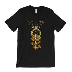 Toto Africa T Shirt – Georgy Porgy, Rosanna, Hold the Line, 1980s Music