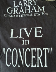 Vintage Larry Graham Graham Central Station T Shirt XL Black Funk Soul Band Tee
