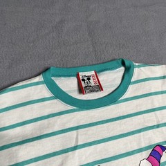 RARE Vintage 90s WDW Disney Blizzard Beach Ice Gator Striped Graphic T-Shirt M