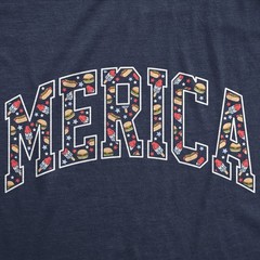 Mens Funny T Shirts Merica Text Food Sarcastic Fourth Of July Tee For Men