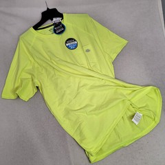 Dickies Fast Dry Shirt Mens 3XL XXXL YELLOW HI VIZ OUTDOOR CASUAL WORK WEAR NWT