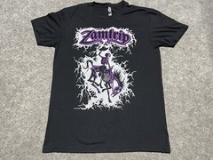 ZAMTRIP Rock n ROll Band Black Shirt Medium Ride ’em Rodeo Cowboy Lightning Tour