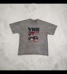 Retro Graphic T Shirt XL Oversized Vintage 90s Washed Heavyweight 230gsm