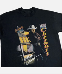 90s Vintage LONGNECK Tour Mark Chesnutt Shirt Classic Black