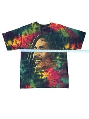 Vintage Bob Marley Tie Dye Graphic Short Sleeved Zion Rootswear T-Shirt Size L