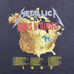 Vintage 1992 Metallica Guns N’ Roses Stadium Tour Brockum USA T-Shirt XL