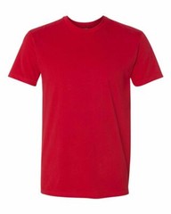 Next Level 6410 4.3 oz Sueded Crew Neck Short Sleeve T-Shirt Red, Black, Green