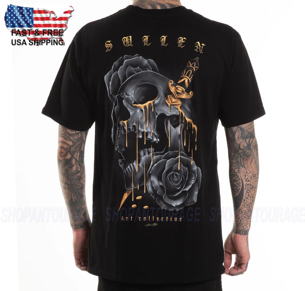 Sullen Art Collective Golden Tears Premium SCM7055 Short Sleeve T-shirt For Men
