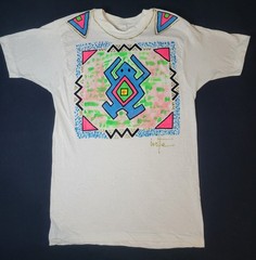 Vintage 1980s Hand Painted Single Stitch T-Shirt Excellent Condition