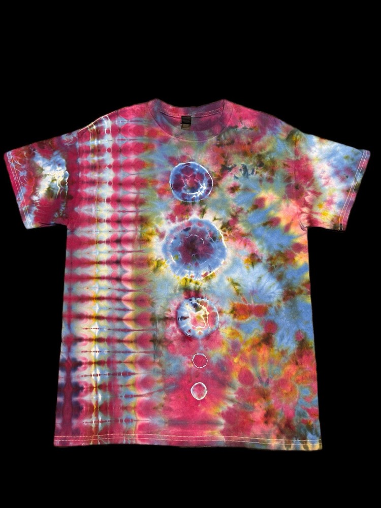 Hand Dyed Tie Dye Short Sleeve T Shirt Unisex For Men And Women