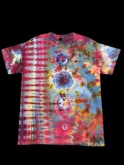 Hand Dyed Tie Dye Short Sleeve T Shirt Unisex For Men And Women