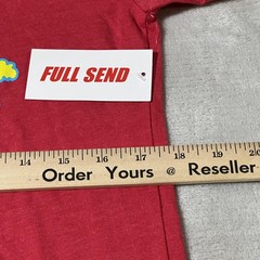Full Send Steve Will Do It Shirt Mens Small Red Funny Graphic Streetwear Tee