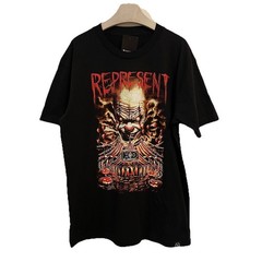 T-Shirt REPRESENT X HALLOWEEN DEPOT COLLAB SIGNATURE Black Horror NWT Clown