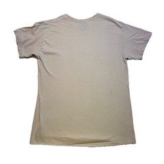 Men’s Popular Poison “Trippy” Melting Smiley Face Graphic T-Shirt – Tan – Size M