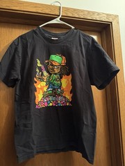 Supreme Molotov Kid Black Tee Size Medium SS19 Pre Owned 100% Authentic