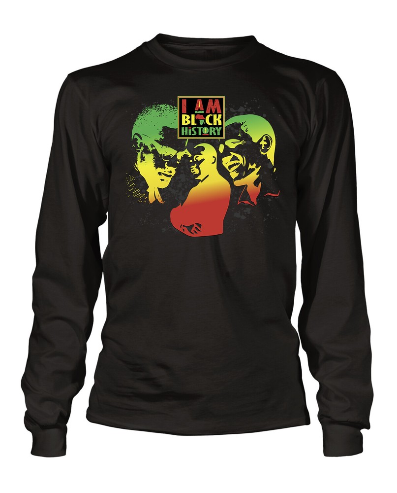 Men Black History I Am Part of History Big Tall Small Pro Club Shaka Tee Shirt