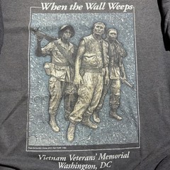 Vintage 1984 Vietnam War Veteran Memorial Tribute Military Army Shirt USA LG
