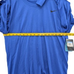 Nike Legend 2.0 T Shirt Mens Blue Long Sleeve Dri Fit Crewneck Pullover Tee Sz M
