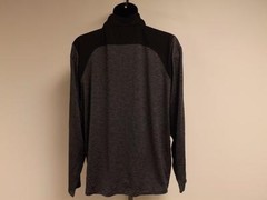New Newport Rhode Island Adult Large L Grey/Black 1/4 Zip Performance Shirt
