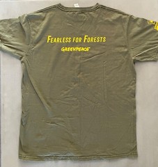 Greenpeace Large T-shirt Forests Animal Rights Environment Ecology cause protest